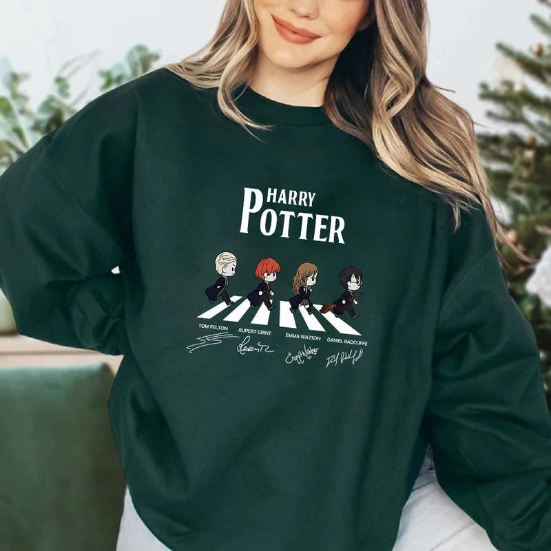 HP Actors Sweatshirt Hoodie Shirt, gift for fan Cotton Menswear Relaxed Fit Sweaters Tee