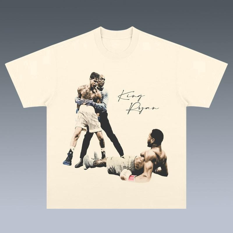KING RYAN 2 TEE, Boxing T-shirt, Boxer Tee, Sports Shirt, Athletic Tee, Fitness Gift, Workout T-shirt Crewneck Menswear Streetwear