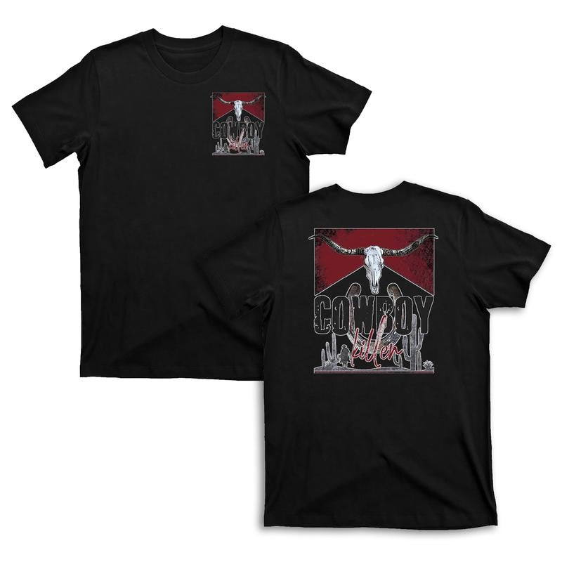 Country Western Cowboy Killer Double Sided  T-Shirts, Vintage Cowboy Rodeo Shirt, Gift For Him and Her