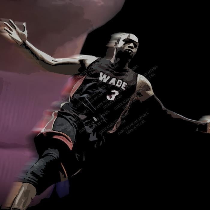 Dwyane Wade Statue Funny Parody Miami Basketball D Wade Lebron James Chris Bosh Custom Graphic Tee T-Shirt Streetwear Vintage