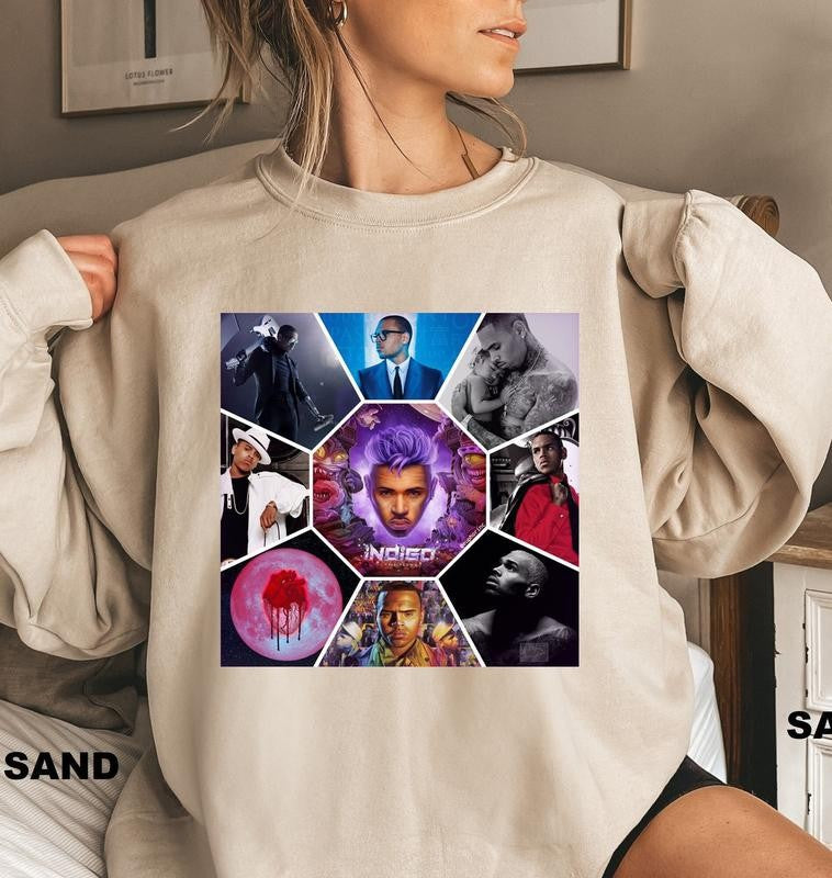 Chr1s Br0wn Best Album Shirt, Vinatge Chr1s Brown Shirt
