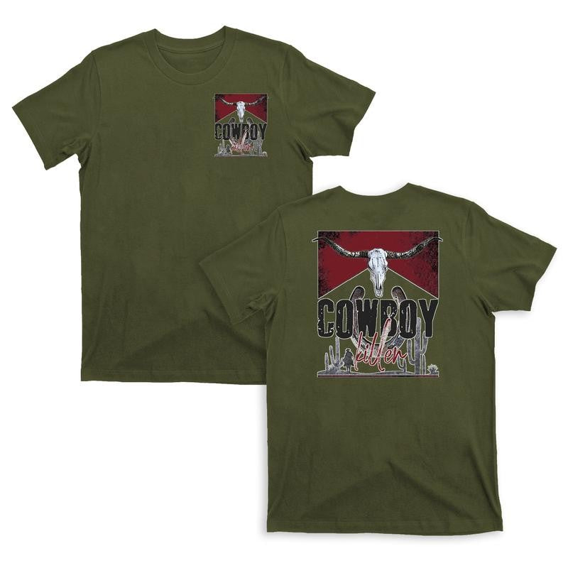 Country Western Cowboy Killer Double Sided  T-Shirts, Vintage Cowboy Rodeo Shirt, Gift For Him and Her
