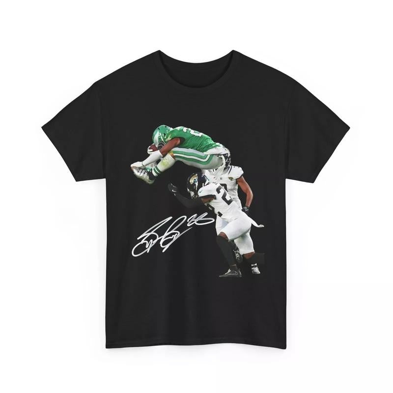 Saquon Barkley Shirt - Football Tee, Vintage Graphic Tee Custom, Bootleg Retro 90's Fans Hoodie Gift, One Side