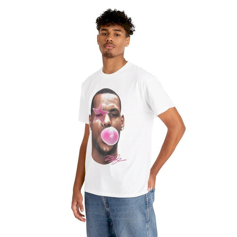 LeBubbleGum Vintage Goat Basketball Tee Casual Cotton Menswear Retro Shirt T-Shirt Top Graphic Underwear Tshirt Streetwear Shortsleeve