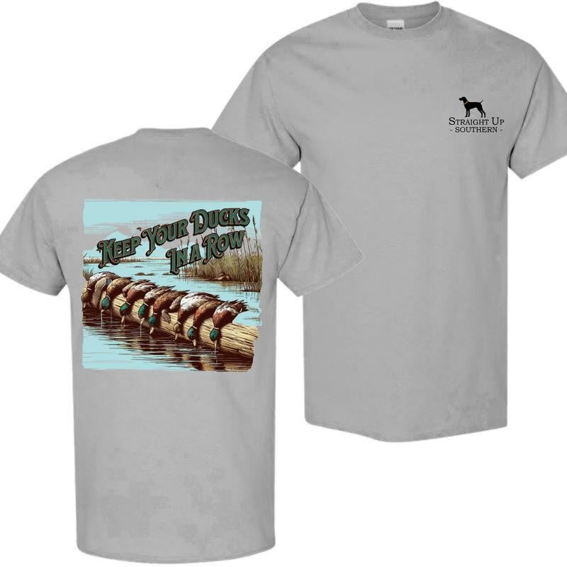 Duck hunting T-Shirt - Summer Outfits, Regular Fit Short Sleeve Crew Neck T-Shirt for Men, Casual Comfy Knitting Top for Summer