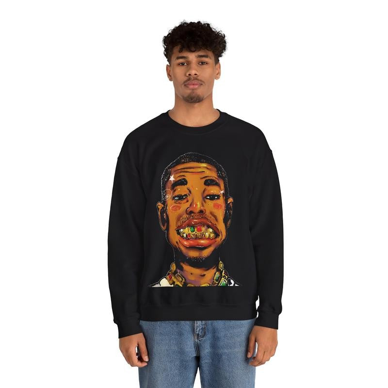 Hiphop Inspired Heavy Blend Vintage Styled Sweater Casual Streetwear 90s Vintage Retro Outerwear Crewneck Classic Cotton Menswear Sweatshirt Comfy