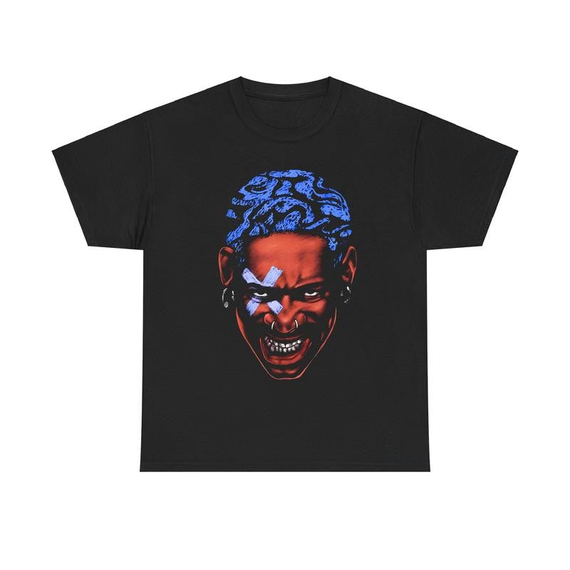 Vintage Rodman Inspired Shirt Streetwear Hip Hop Rap Basketball Hoop Fan Graphic Tee Hall of Fame Vibes