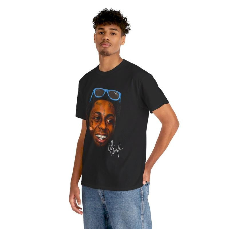 Hiphop T-Shirt Rap Tee Vintage Style Concert Merch Graphic Face Tee Rare Hip Hop Casual Classic Cotton Menswear Top Retro Comfy