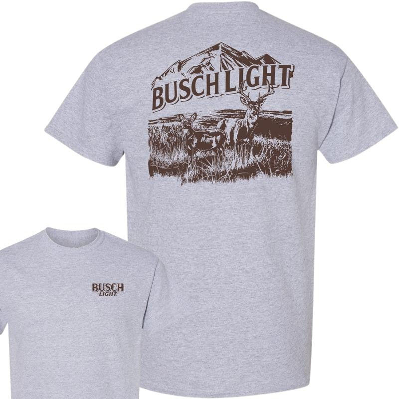 Busch Light Wildlife Deer 2-Sided T-Shirt, Summer T-Shirt, Unisex T-Shirt, For Men, For Women