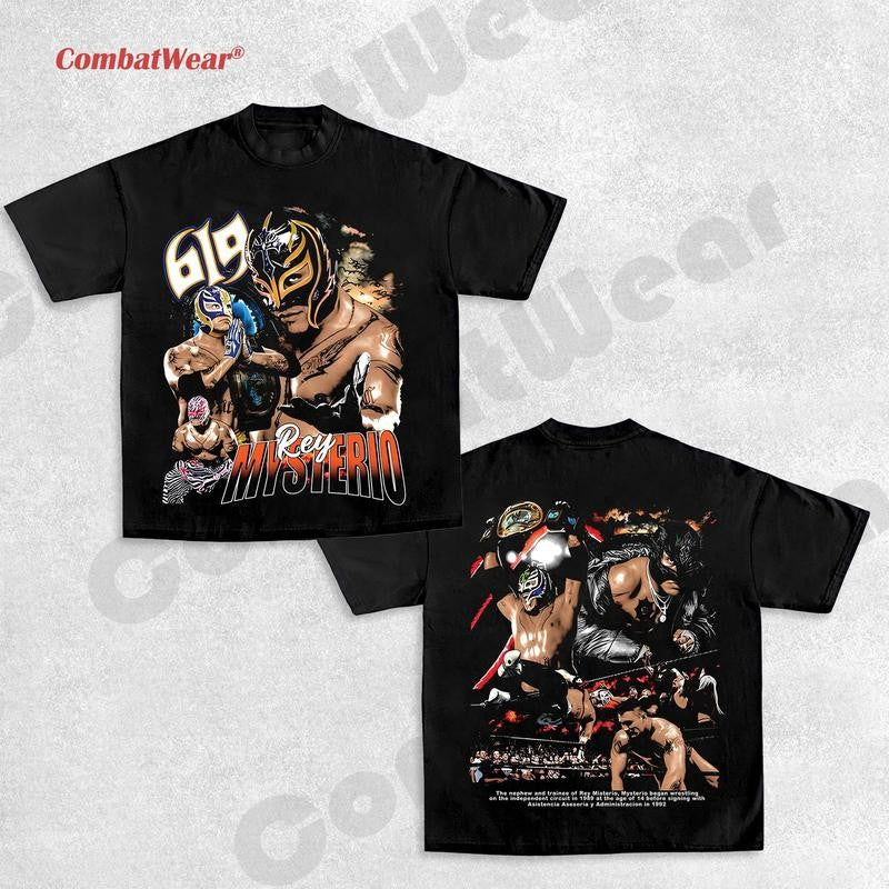 REY MISTERIO TEE , Wrestling Tee, Wrestling Graphic Tee, Wrestler Shirt, Sports Shirt, Vintage Wresting Shirt, Wrestling Gift