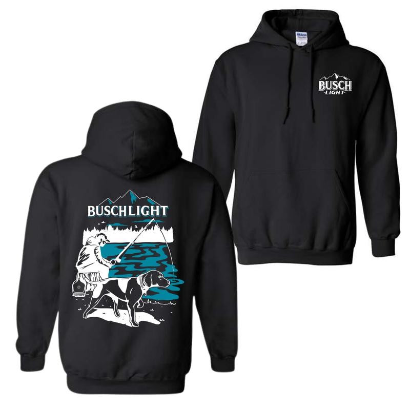 Busch Light Man's Best Fishing Companion 2-sided Hoodie, Busch Light Hoodie Full Color For Men And Women