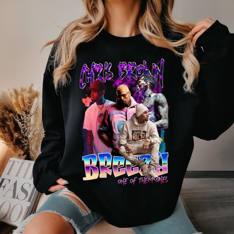 Retro Chr1s Br0wn Hip Hop Music Concert Shirt