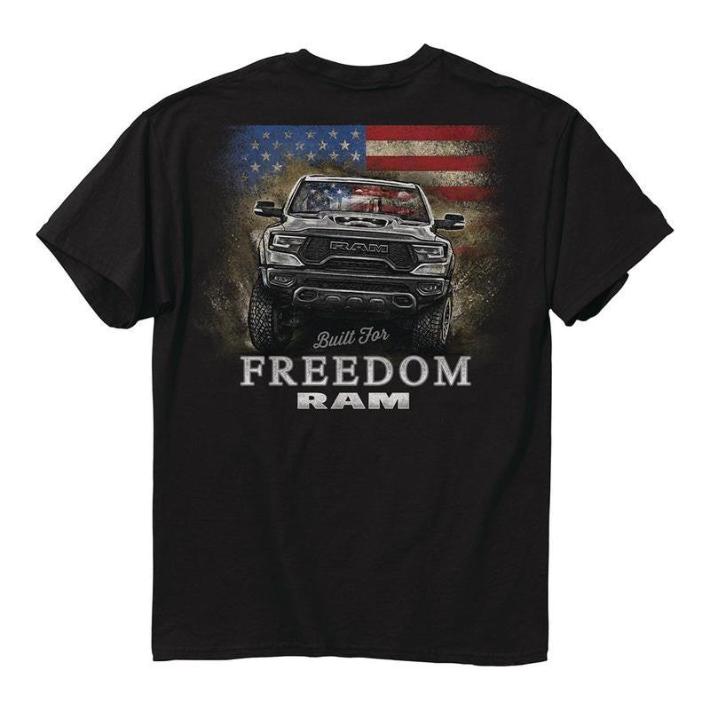 Ram - Built For Freedom T-shirt, Gender-free Fashion, Essential Fashion For Active Lifestyles, Color Spectrum Cotton Menswear