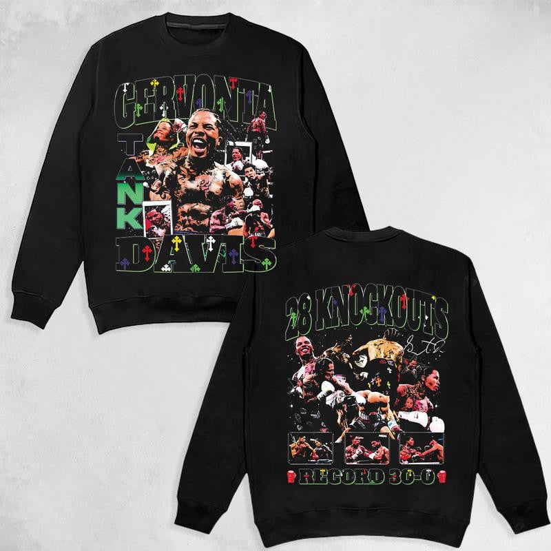 GERVONTA DAVIS TANK V2 TEE, Boxing T-shirt, Boxer Tee, Sports Shirt, UFC Shirt, Gift for Him Gift For Her Hoodie Sweatshirt Streetwear