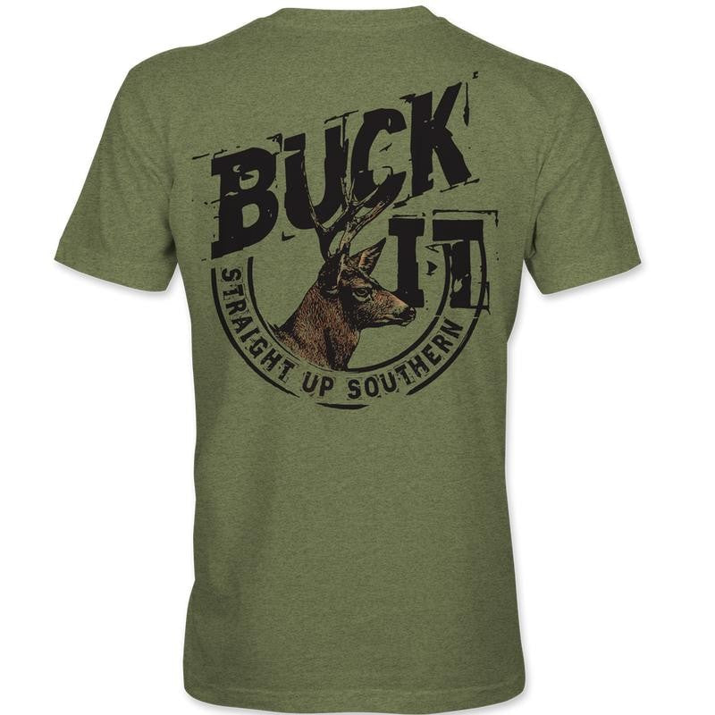 Buck It - BUCK IT with Whitetail Buck Hunting Tee-Youthful & Vibrant - Every Size Available Tshirt