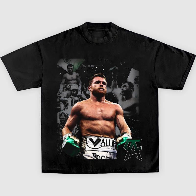 CANELO ALVAREZ TEE, Boxing T-shirt, Boxer Tee, Sports Shirt, Athletic Tee, Fitness Gift, Workout T-shirt Streetwear Crewneck Clothing