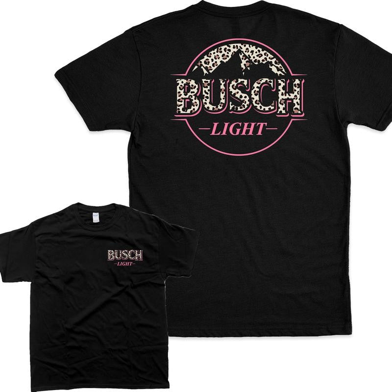 [Sale Up To 65%] Busch Light Leopard Hoodie/ T-Shirt/ Sweatshirt, Unisex Hoodie, 2 Sides Graphic Design, Vintage Shirt, For Men, For Women