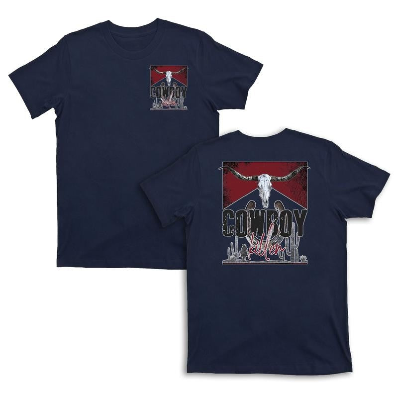 Country Western Cowboy Killer Double Sided  T-Shirts, Vintage Cowboy Rodeo Shirt, Gift For Him and Her