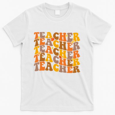 Teacher Retro Fall Cute Gift T-Shirt