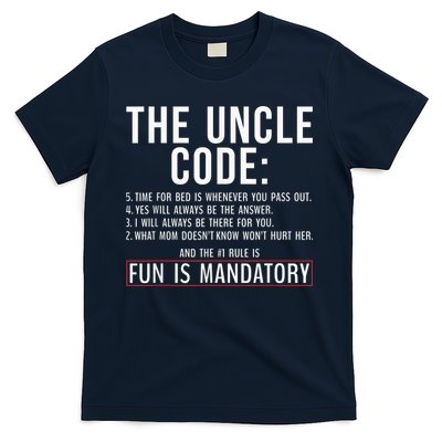 The Uncle Code Fun ins Mandatory Family Brother Uncle T-Shirt