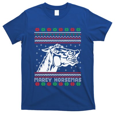 Ugly Christmas Sweater Horse Marey Horsemas Xmas Gift T-Shirt