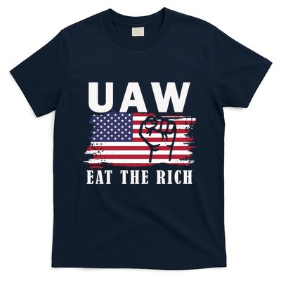 Uaw Eat The Rich American Flag T-Shirt